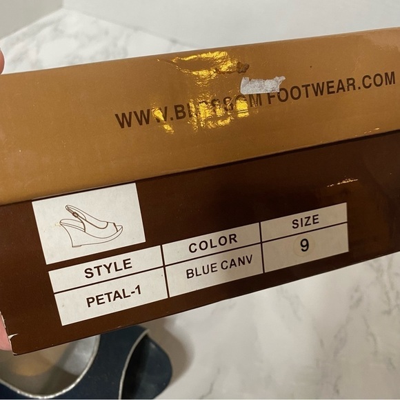 Blossom Collection Floral Wedge Sandals - Picture 9 of 9